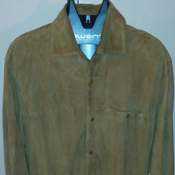 Gorgious mens light weight goat skin leather shirt